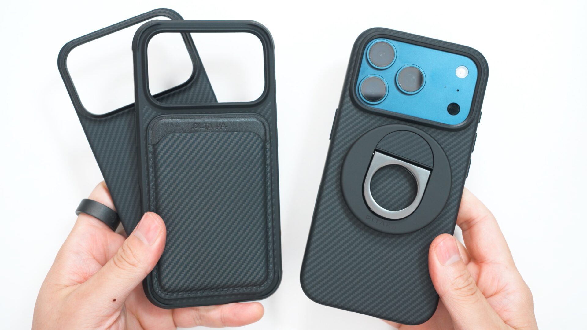 PITAKA、iPhone 17対応アラミド繊維ケース3種を発売—カメラコントロールボタン対応のPitaTap™ボタン搭載で軽量・耐衝撃・高機能を実現—  | Shenzhen Lingyi Innovation Technology Co.,Ltdのプレスリリース PITAKA iPhone 17 Pro用 ケース【0.9mm極薄18g軽】